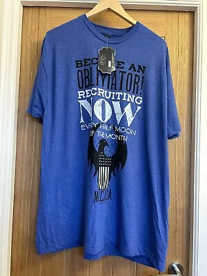 Buy Fantastic Beasts Mens Blue T-shirt  - Become An Obliviator Recruiter 2XL XXL  • 7.49£
