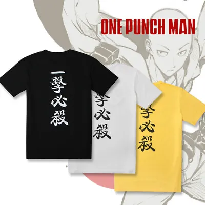 Buy One Punch Man T-shirt Anime Graphic Tee Unisex Short Sleeved Summer Top S-3XL • 13.19£