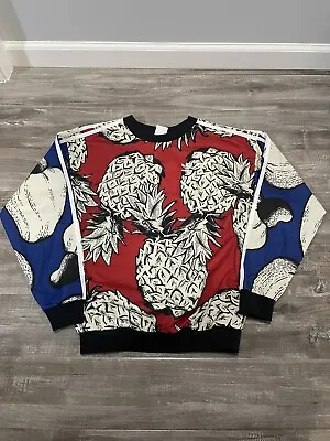 Buy Adidas X Farm Rio 2XS BF Sweatshirt Pullover All-Over Pineapple Tropical NWT • 19.86£