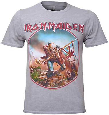 Buy Iron Maiden T Shirt Vintage Trooper Official Circle Band Eddie Logo NEW S-2XL • 15.90£