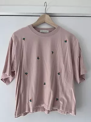 Buy Olive Clothing Cactus Stitch Tee Pink One Size BNWOT RRP £29 • 12£