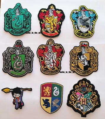 Buy Harry Potter Hogwarts Ravenclaw Hufflepuff Slytherin Sew/Iron On Patch Badge • 3.49£