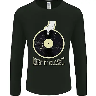 Buy Vinyl Records Keep It Classic DJ Decks Mens Long Sleeve T-Shirt • 11.99£