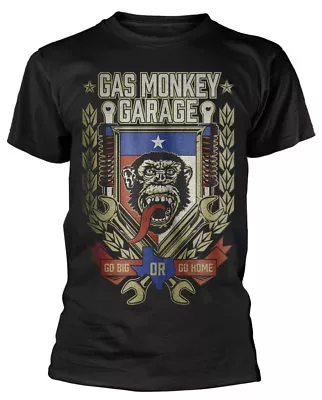 Buy Gas Monkey Garage Go Big Or Go Home T-Shirt OFFICIAL • 15.19£