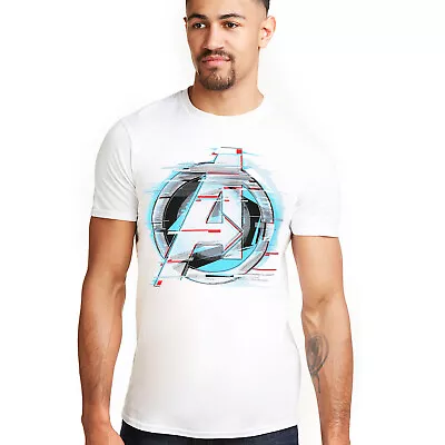 Buy Official Marvel Mens Avengers Endgame Quantum Logo T-shirt White S - XXL • 13.99£