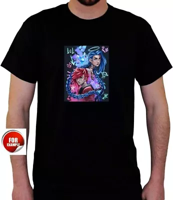 Buy T Shirts Mens Xl League Of Legends  Arcane Jinx And Vi • 12.99£