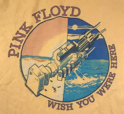 Buy Pink Floyd Wish You Were Here T-Shirt Yellow Sz Small Junk Food Tees Cotton  • 17.30£
