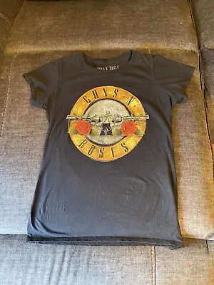 Buy Womens Guns And Roses Black Slogan T-shirt 2013 - Size Large. • 9.65£