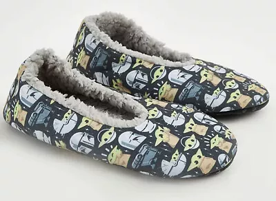 Buy Mandalorian Grey Fleece Slipper Lined Socks Footlets • 16.95£