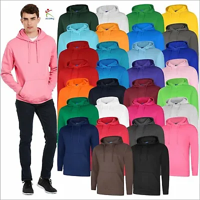 Buy Uneek Deluxe Hooded Sweatshirt Soft Casual Mens Pullover Hooded Jumper XS-5XL  • 15.37£