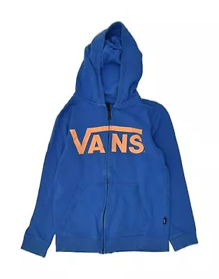 Buy VANS Boys Graphic Zip Hoodie Sweater 12-13 Years Medium Blue BF57 • 15.95£