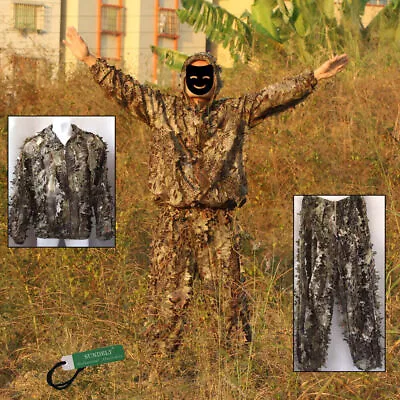 Buy Outdoor 3D Bionic Python Camouflage Ghillie Suit For Sniper CS Games Hunting Hot • 31.10£