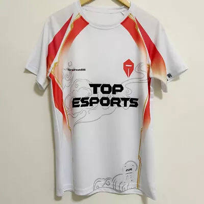 Buy LOL 2024 TES T-shirt Uniform LPL Champion Top Esports Team TEE White Red Tshirt • 26.99£
