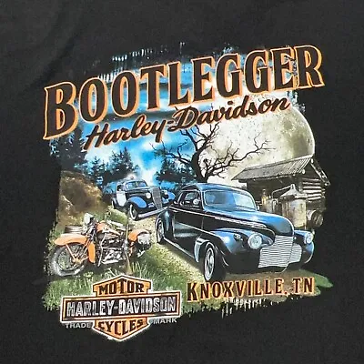 Buy HARLEY DAVIDSON T-Shirt 4XL Bootlegger Motorcycles Knoxville TN Tennessee Skull • 21.28£