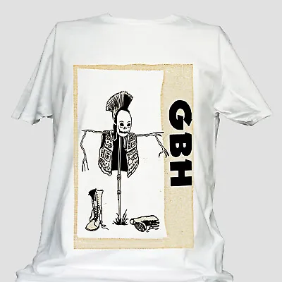 Buy GBH Punk Rock Hardcore White Unisex T-shirt S-3XL • 14.99£