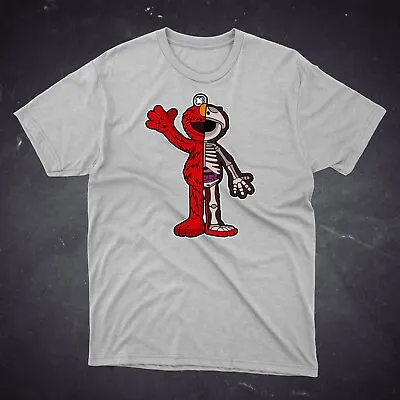 Buy Elmo Sesame Street Skeleton Pop Culture Design T-Shirt • 10£
