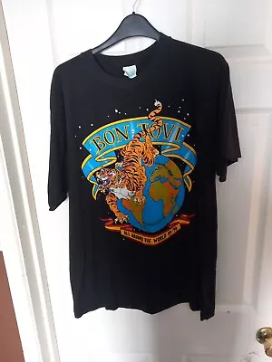 Buy Bon Jovi All Around The World 89 / 90 T Shirt Xl Vintage • 7.50£