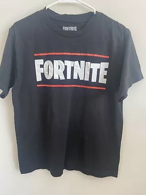 Buy Fortnite Black Short Sleeve T-Shirt Size 18/20 • 5.51£