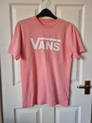 Buy Vans Tshirt Pink Classic Fit Small Ladies • 9£