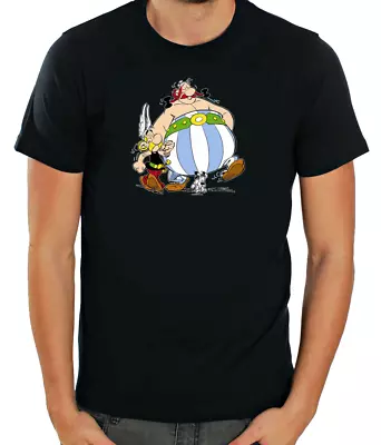 Buy Asterix & Obelix Funny Characters Short Sleeve  White T Shirt Men K1018 • 10.51£