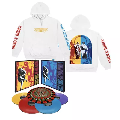 Buy Guns N Roses - Use Your Illusion Exclusive Colour Vinyl & 2xl Hoody Deluxe Set • 220£