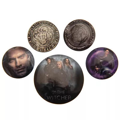 Buy The Witcher - The Witcher Button Badge Set - New Badges - J300z • 6.62£