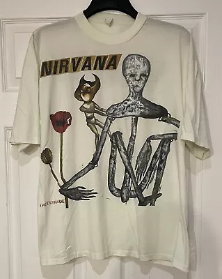 Buy Nirvana VINTAGE 1993 Incesticide T Shirt OFFICIAL Grunge Kurt Cobain RARE • 749.99£