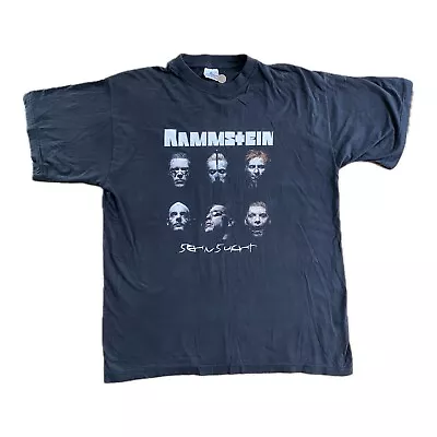 Buy 1997 Rammstein Sehnsucht Vintage T-Shirt Size XL. Metal Slipknot Marilyn Manson  • 99£