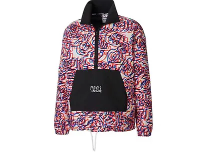 Buy New Puma X Mr Doodle Limited Edition Anorak Light Pullover Jacket Size Small S • 15£
