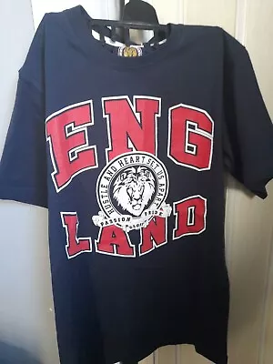 Buy England T Shirt Age 11 12 English Lion Cotton Vintage Distressed Look Print  • 2.99£