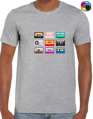 Buy Retro Cassettes Mens T Shirt Retro Music Classic Dj Vinyl Musician Cool Gift • 7.99£