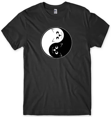 Buy Yin Yang Cat Kittens Mens Funny Unisex T-Shirt • 11.99£