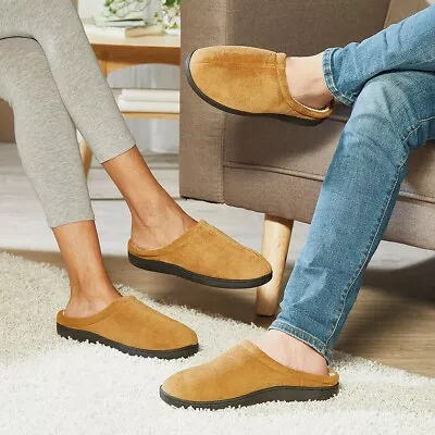 Buy Unisex Ultra-Soft, Anti-Fatigue Gel Slippers | Beige, Red Or Navy Colours • 19.99£