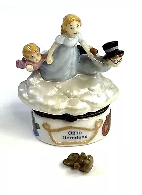 Buy PHB Porcelain Hinged Trinket Box Peter Pan Off To Neverland • 71.03£