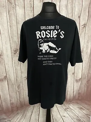 Buy AC/DC Gildan Welcome To Rosie’s  Whole Lotta Rosie Men's T-Shirt XL Ultra Cotton • 24.95£