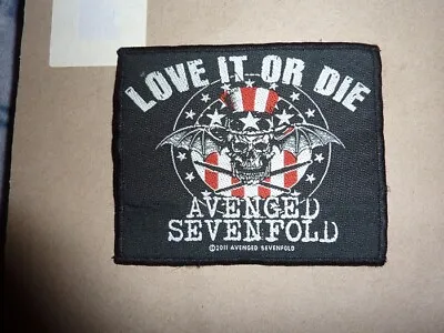 Buy AVENGED SEVENFOLD Love It Or Die 2011 - WOVEN SEW ON PATCH - Official Merch • 6.99£