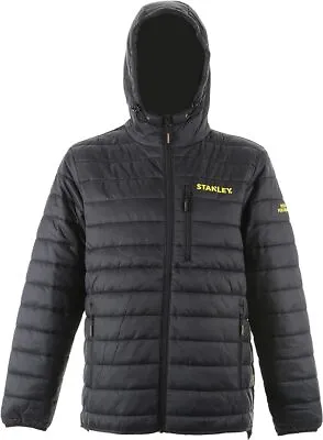 Buy Mens Stanley Puffa Jacket Mens Hooded Quilted Coat Warm Winter Zip Pockets Size • 24.95£