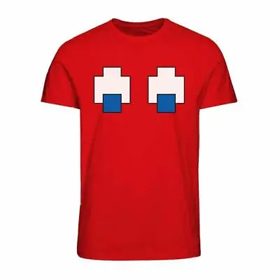Buy Pac Man Blinky Eyes Mens T-Shirt, Size XL Pac Man T-Shirt • 10.99£
