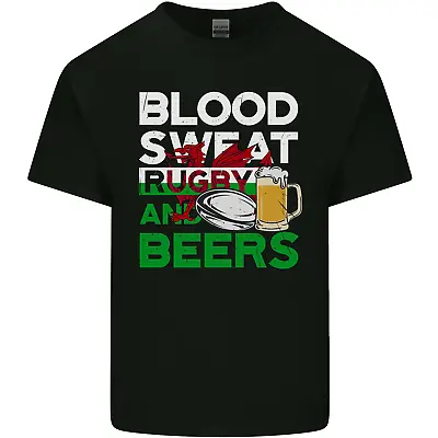 Buy Blood Sweat Rugby And Beers Wales Funny Mens Cotton T-Shirt Tee Top • 8.75£