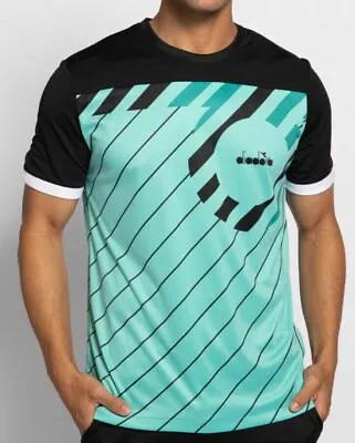 Buy Diadora Tennis T-shirt Size L - NEW - Jan-Lennard Struff - DIR-0205 Green, Turquoise • 20.45£