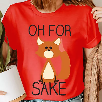 Buy Oh For Fox Sake Funny Cool Slogan Retro Vintage Womens T-Shirts Top #6NE • 9.99£