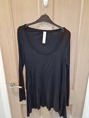 Buy NEXT Black Long Women Special Occasion Party Jumper Top Blouse Tunic  Size 12 • 5.99£