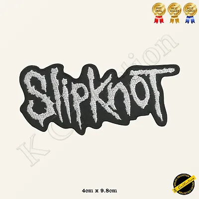 Buy Slipknot Metal Music Band Logo Embroidered Iron On/Sew On Patch/Badge Clothes • 2.99£