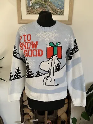 Buy Rare Peanuts SNOOPY Christmas JUMPER H&M Divided - UK Small - Pullover • 32.99£