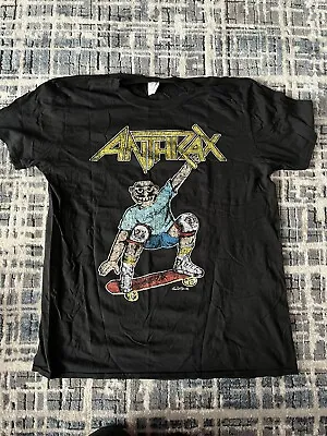 Buy Anthrax Not Man Official T-shirt With Back Print Ex Condition L  2020 • 20£