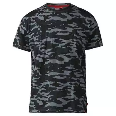 Buy Mens Plus Size D555 Gaston Camouflage T-Shirt Storm 2XL-7XL • 15.49£