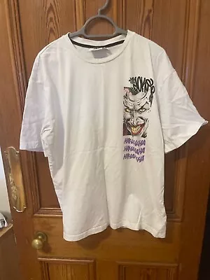Buy Mens White Batman White The Joker T-Shirt • 5.50£