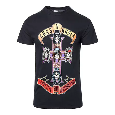 Buy Official Guns N Roses Appetite T Shirt (Black) • 19.99£