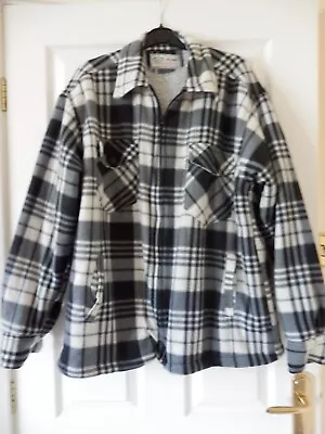 Buy Men's Lumberjack Padded Fleece Zipped Collar Shirt/Jacket Size Medium • 14.99£