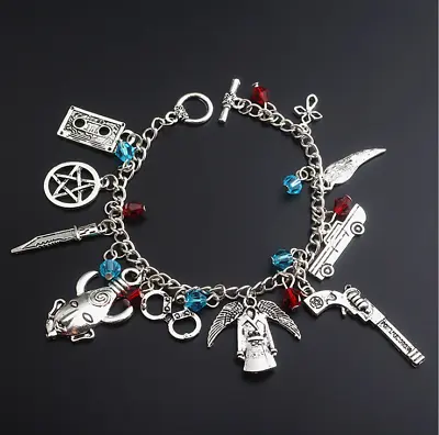 Buy Supernatural Spn Charm Bracelet Metal Bracelets Women Fashion Jewelry New • 5.99£